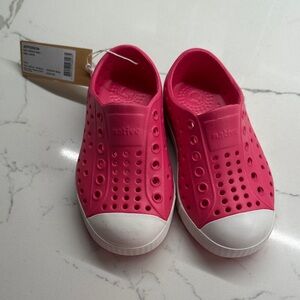 Native Kids Sneakers - Hot Pink Jefferson Slip-On